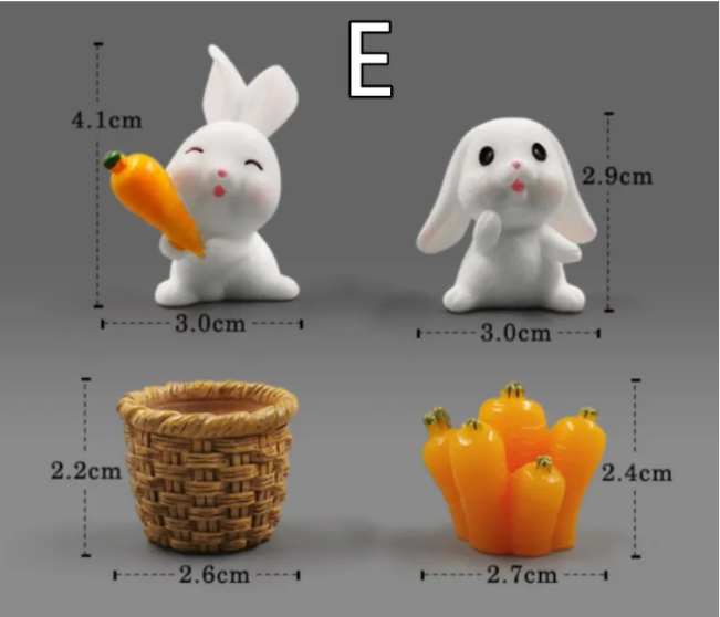 Mini Resin Animal Figurines – DIY Micro-Landscape Decor Wear for Art Thou