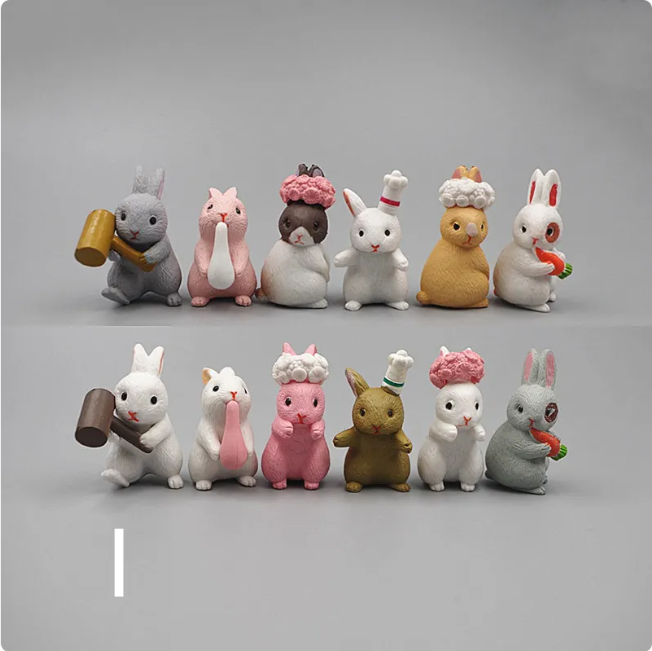Mini Resin Animal Figurines – DIY Micro-Landscape Decor Wear for Art Thou