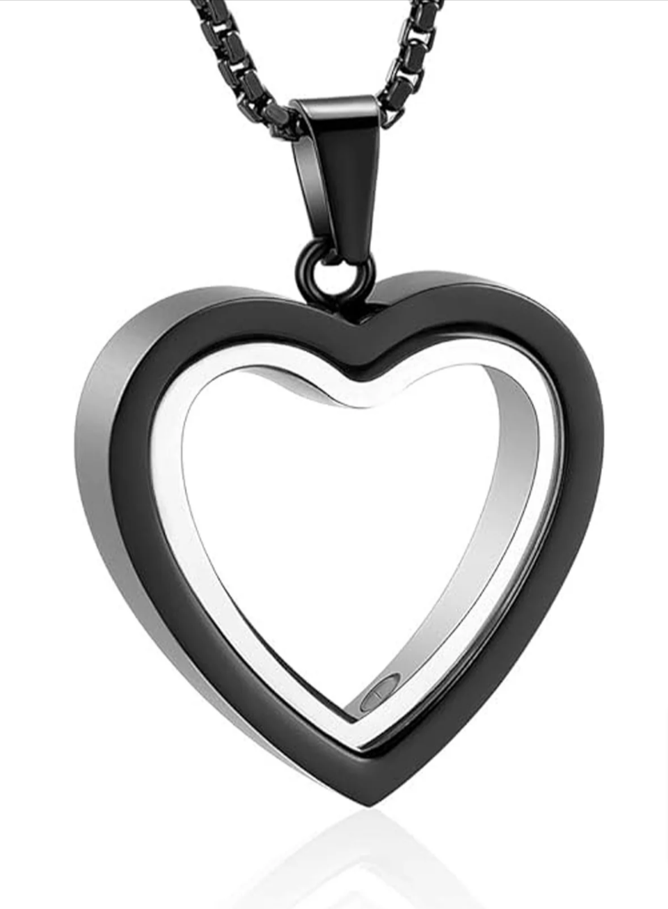 Heartfelt Remembrance: Stainless Steel Heart-Shaped Cremation Pendant Wear for Art Thou