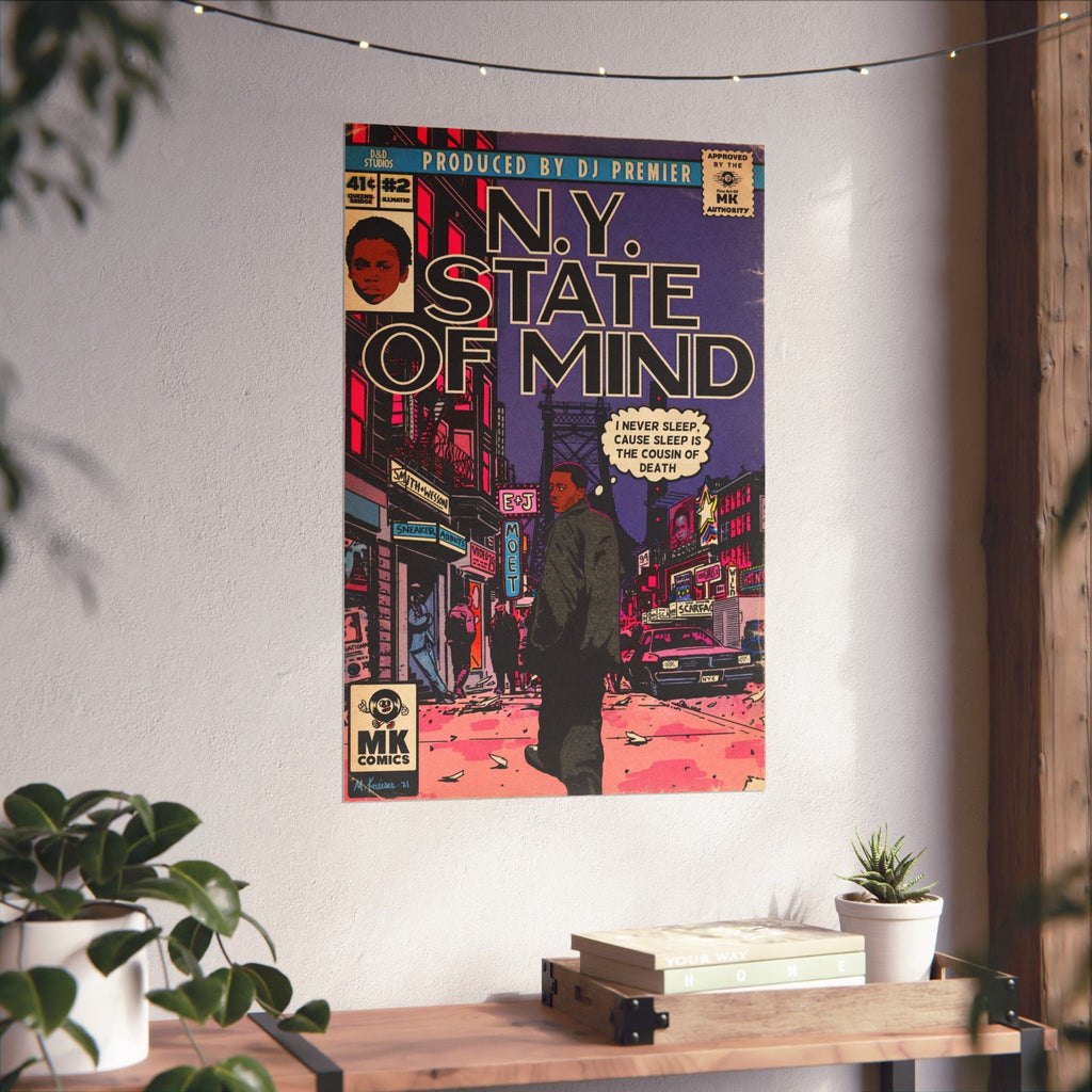 NY State Of Mind - Vertical Matte Poster Fine Art Of MK