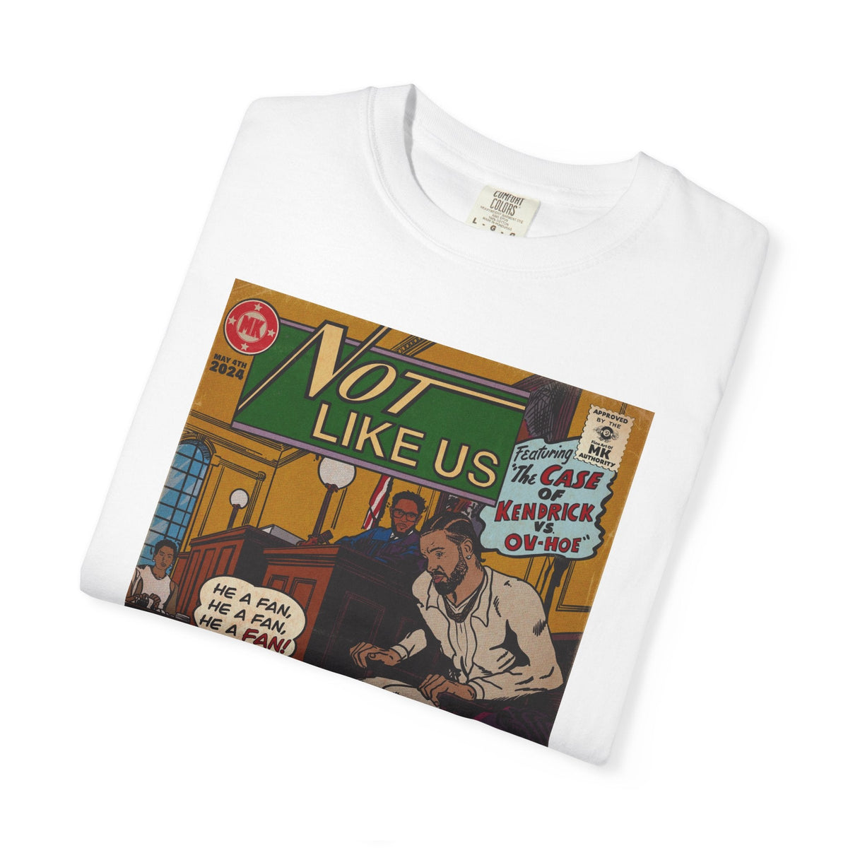 Not Like Us - Unisex Comfort Colors T-shirt Fine Art Of MK