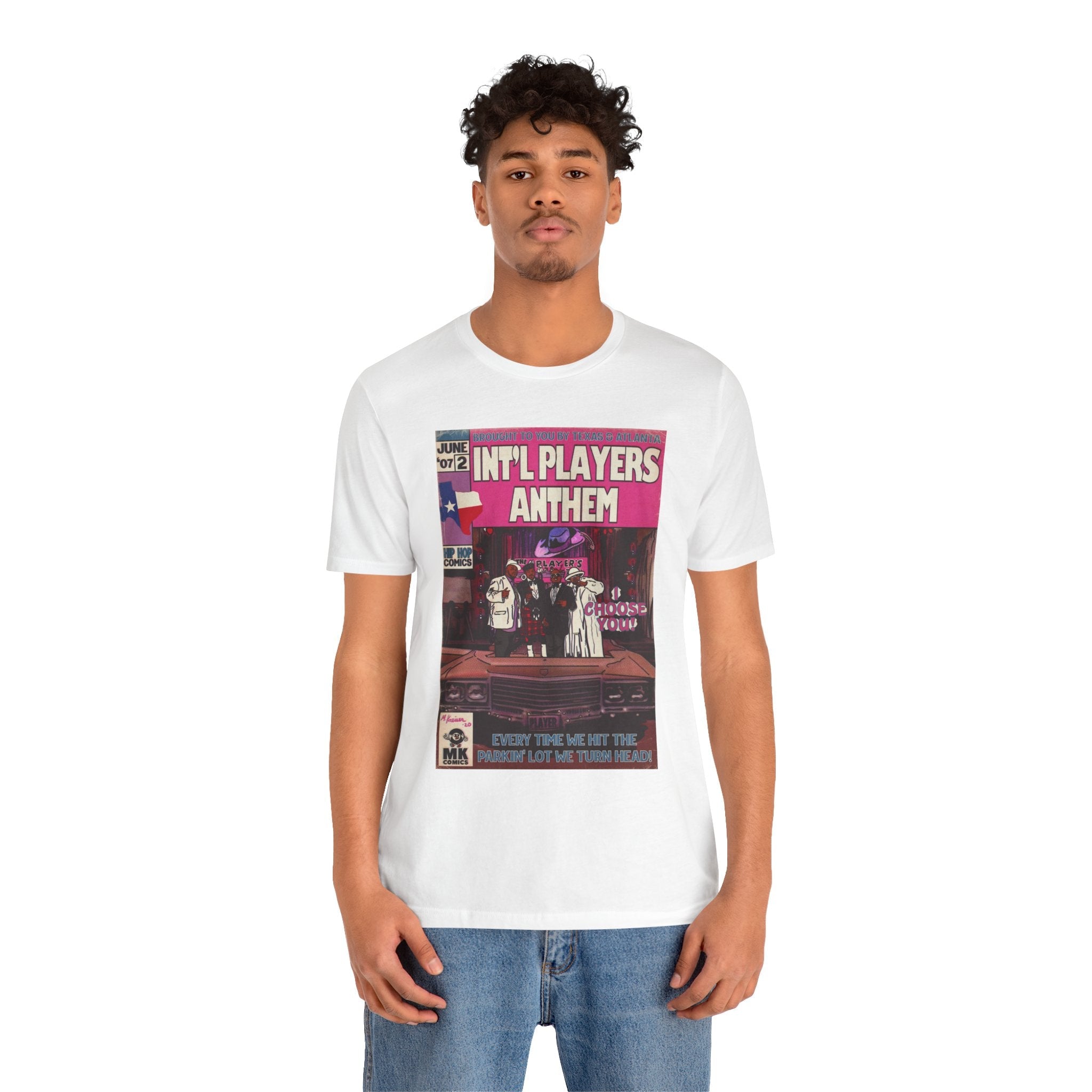 Int’l Players Anthem - Unisex Jersey Short Sleeve Tee Fine Art Of MK