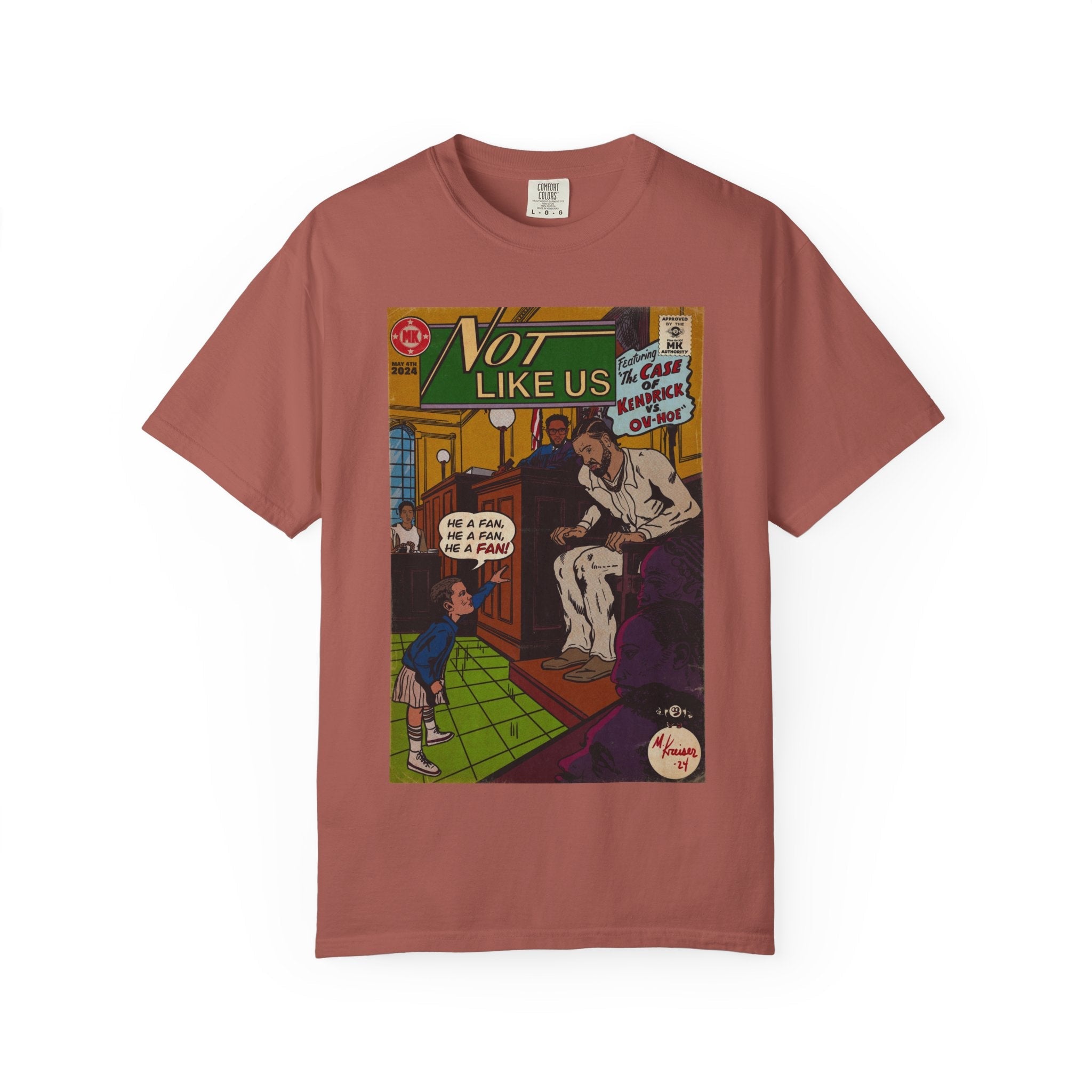 Not Like Us - Unisex Comfort Colors T-shirt Fine Art Of MK
