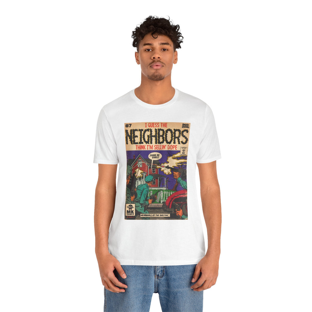 Neighbors - Unisex Jersey Short Sleeve Tee Fine Art Of MK