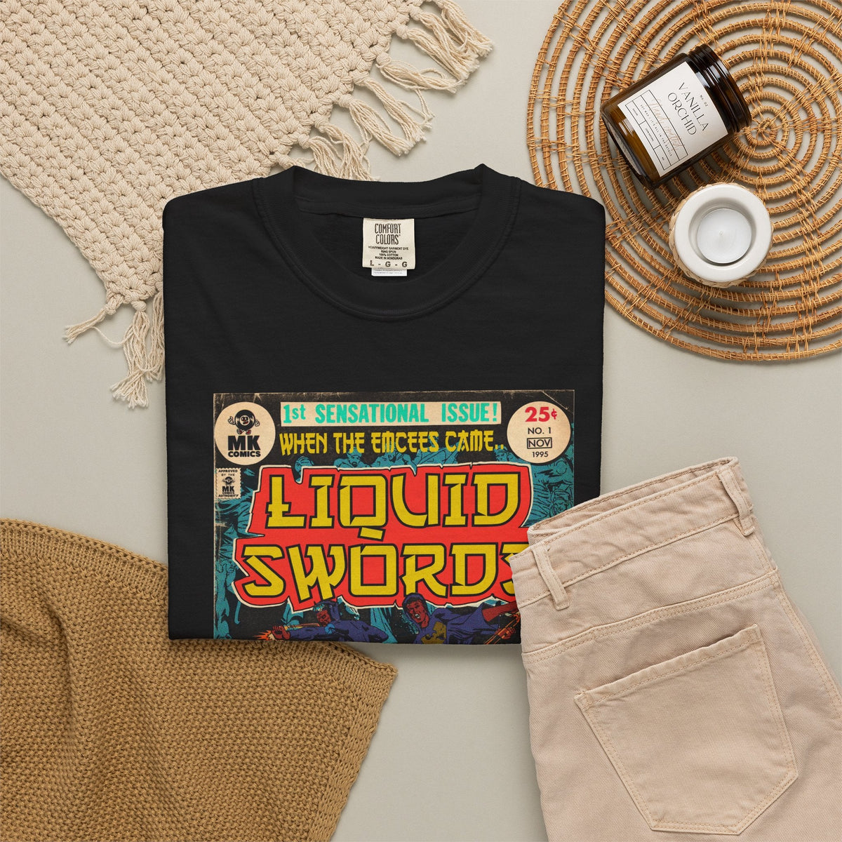 Liquid Swords - Unisex Comfort Colors T-shirt Fine Art Of MK