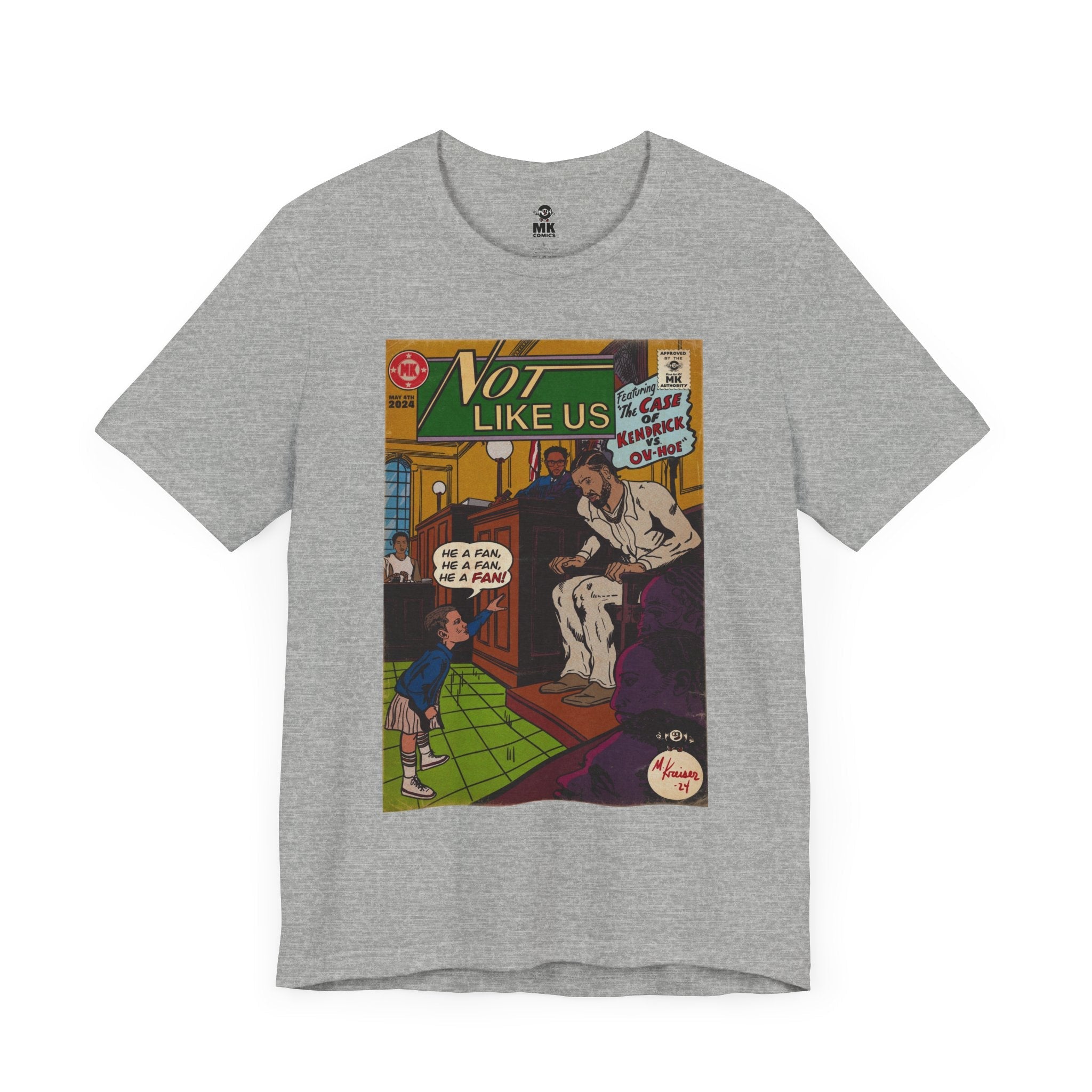 Not Like Us - Unisex Jersey Short Sleeve Tee Fine Art Of MK