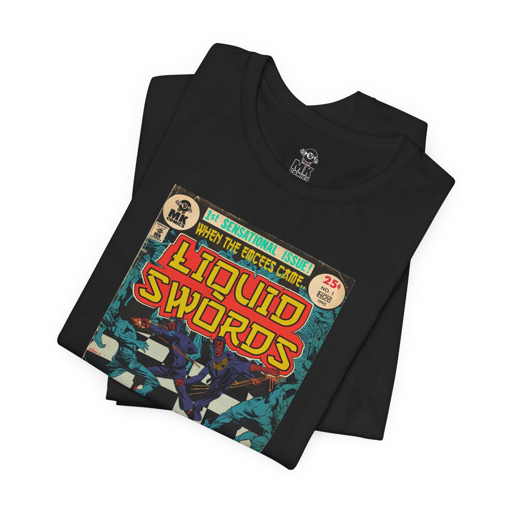 Liquid Swords - Unisex Jersey Short Sleeve Crew Neck T-Shirt - Hip Hop Graphic Tee Fine Art Of MK