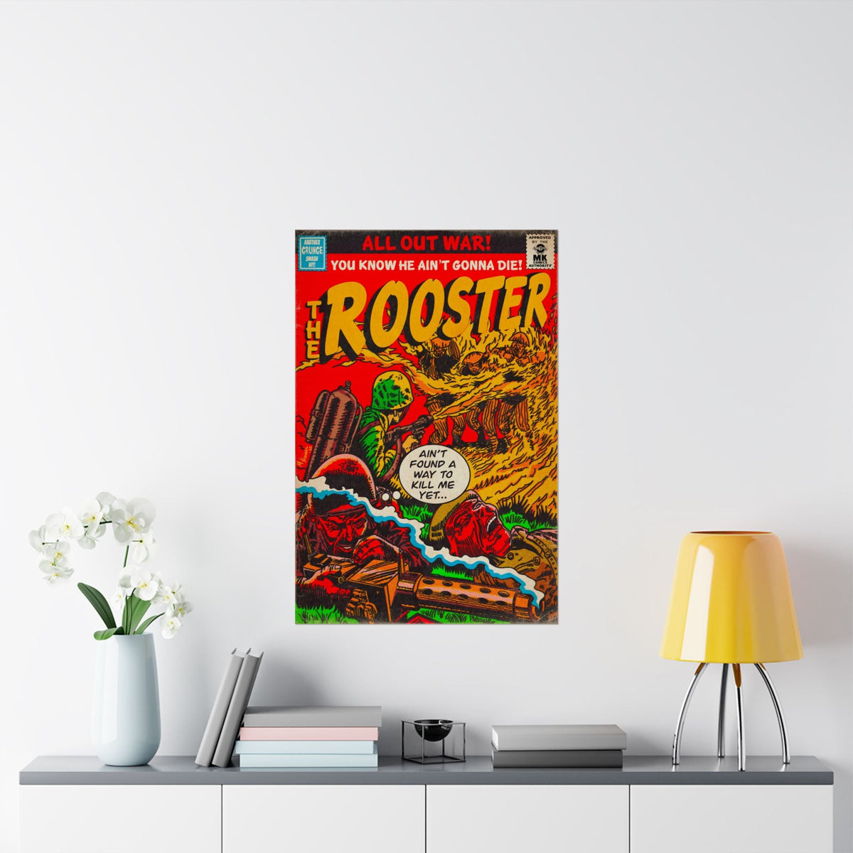 Rooster - Matte Vertical Posters Fine Art Of MK