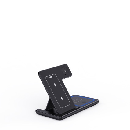 3 In 1 LED Fast Wireless Charger Stand Foldable Charging Station Wear for Art Thou