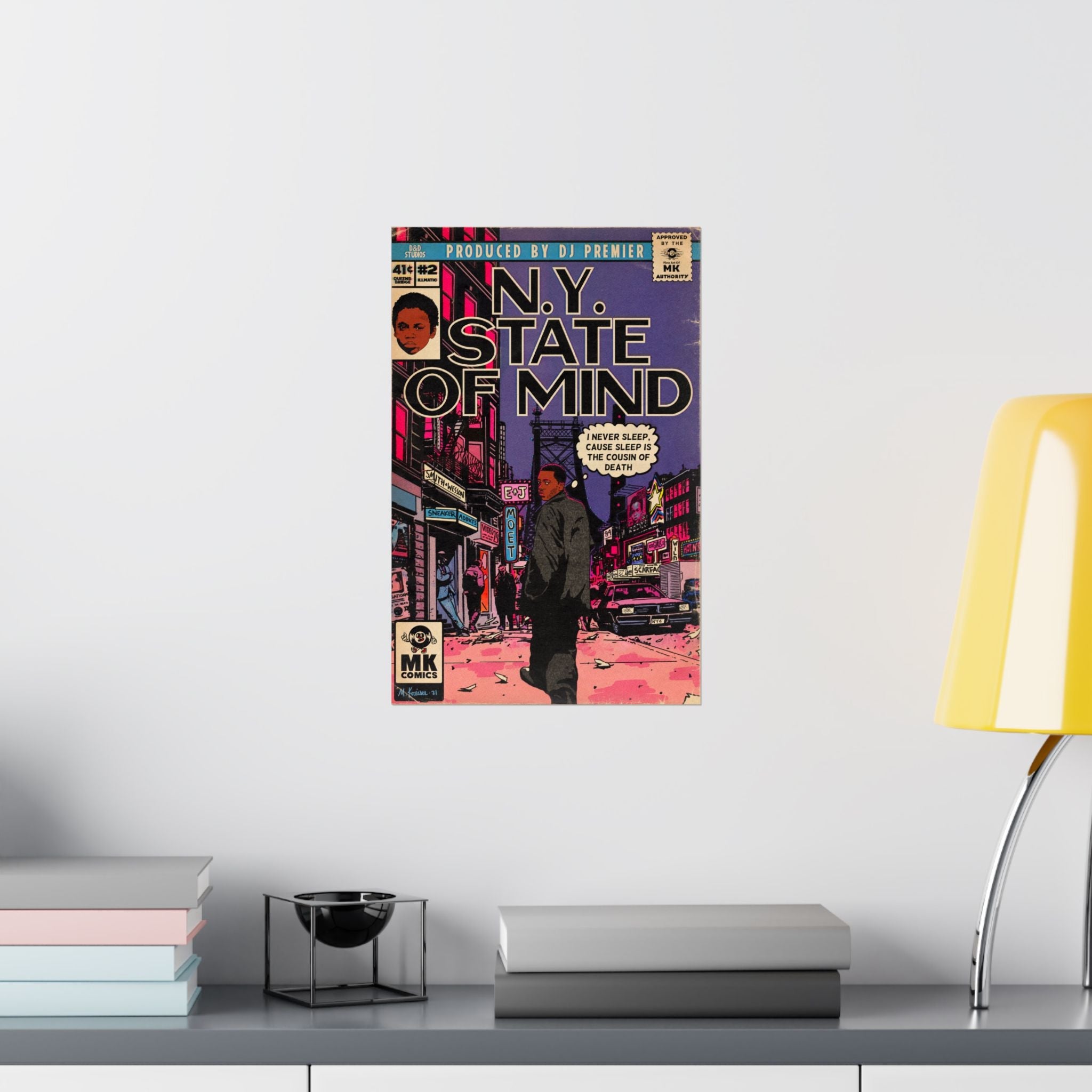 NY State Of Mind - Vertical Matte Poster Fine Art Of MK
