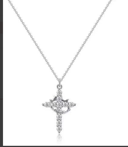 Crown Cross Necklace Wear for Art Thou