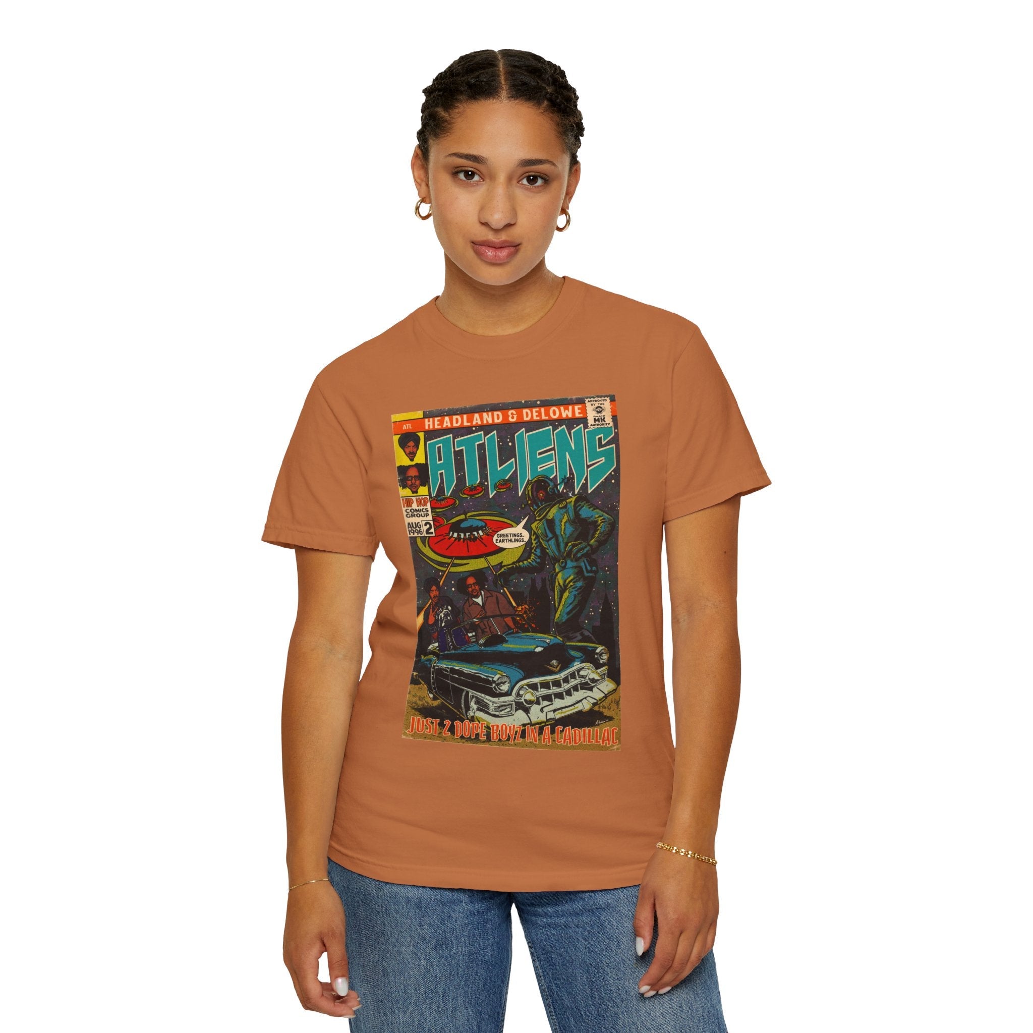 ATLiens - 2 Dope Boyz in a Cadillac - Unisex Comfort Colors T-shirt Fine Art Of MK