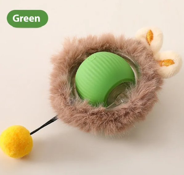PurrPlay Self-Rolling Cat Toy Ball Wear for Art Thou