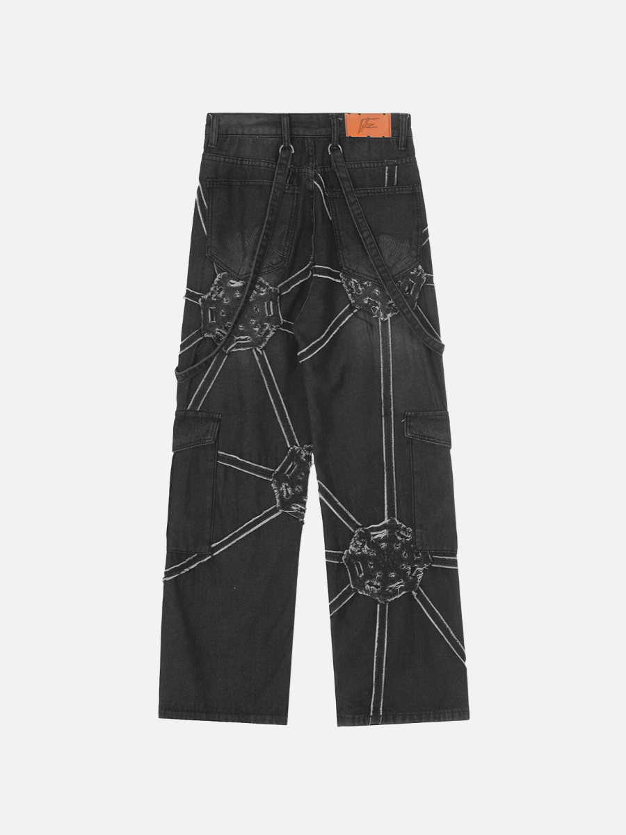 Spider Denim Pants Wear for Art Thou