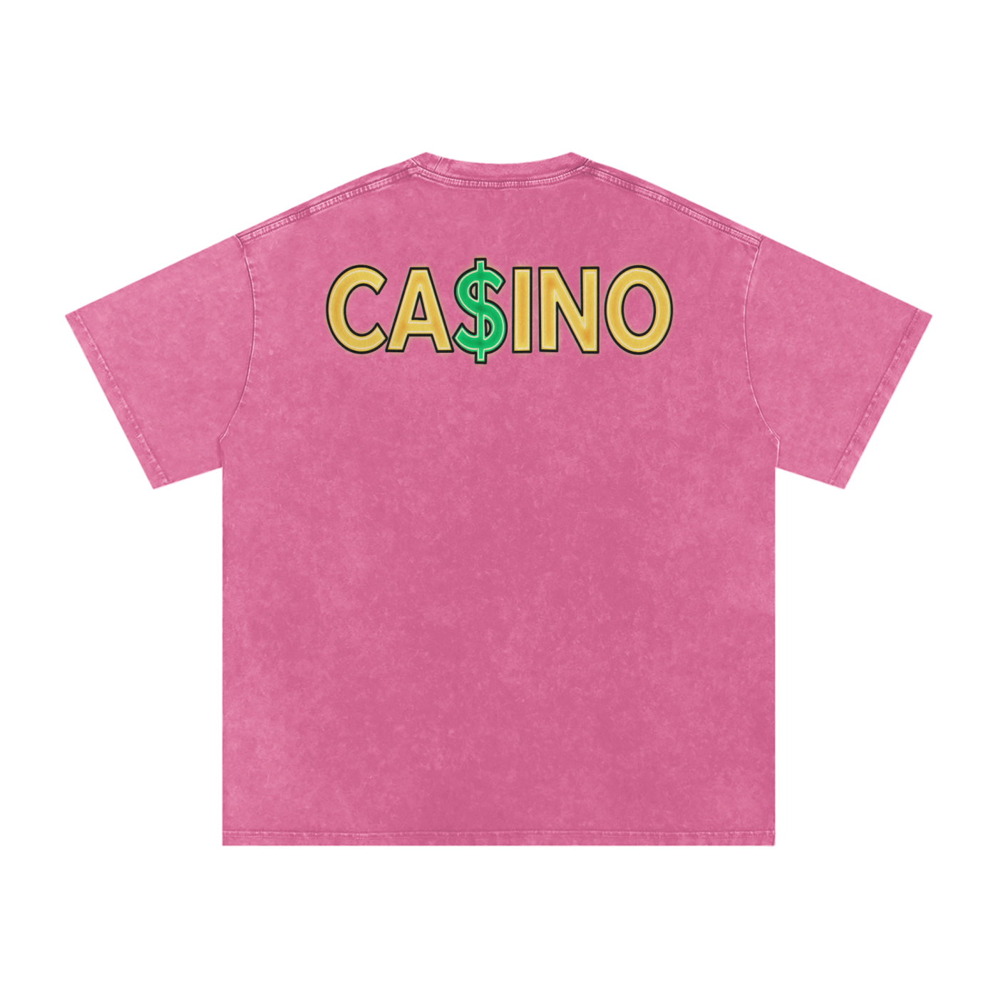 Casino - Snow Washed Oversized Cotton T-Shirt Fine Art Of MK