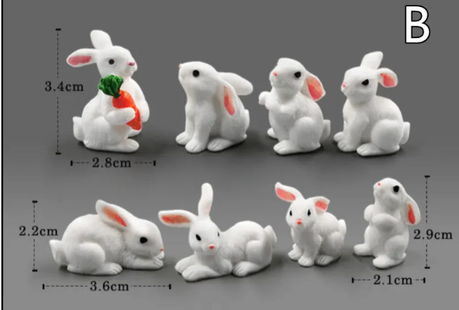 Mini Resin Animal Figurines – DIY Micro-Landscape Decor Wear for Art Thou