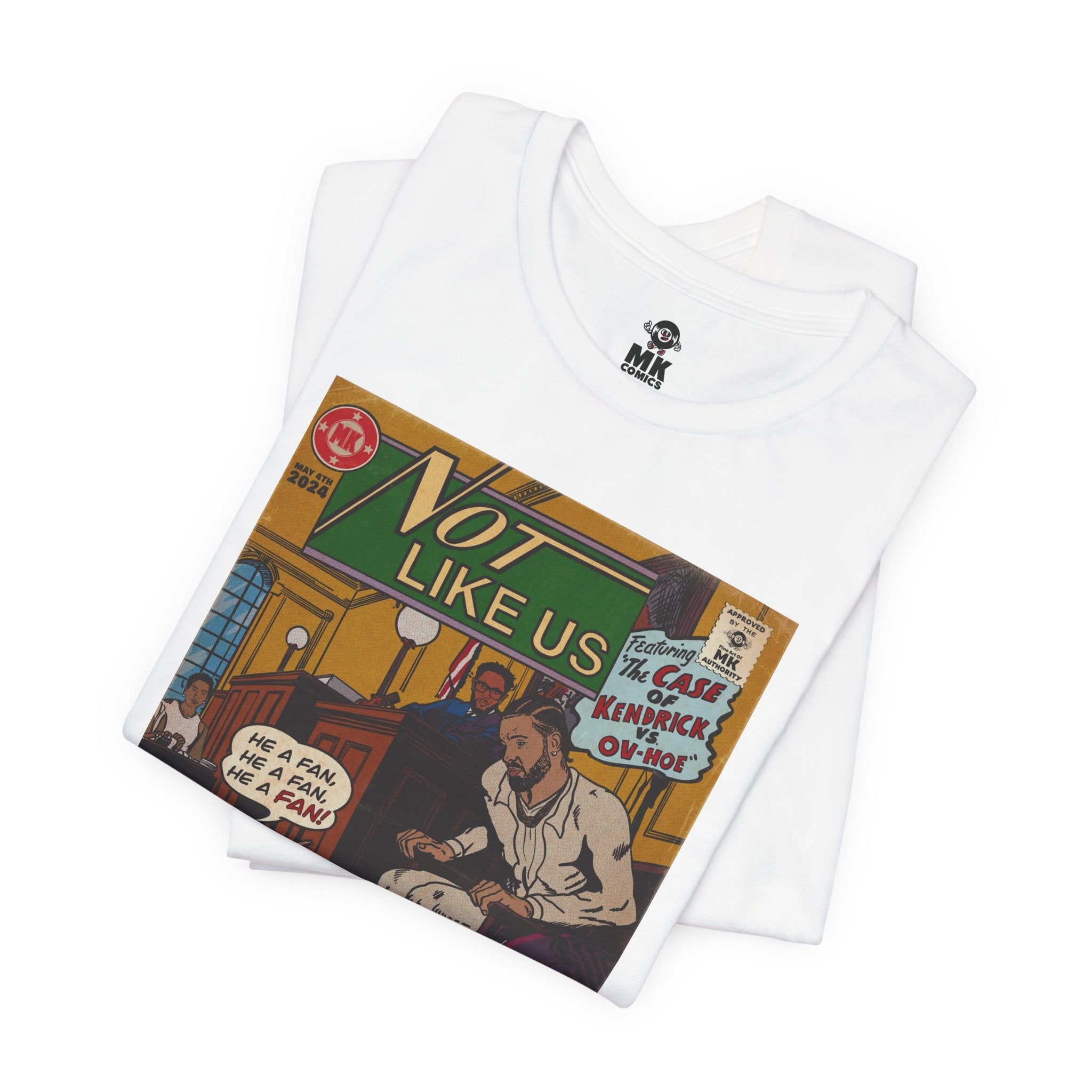 Not Like Us - Unisex Jersey Short Sleeve Tee Fine Art Of MK