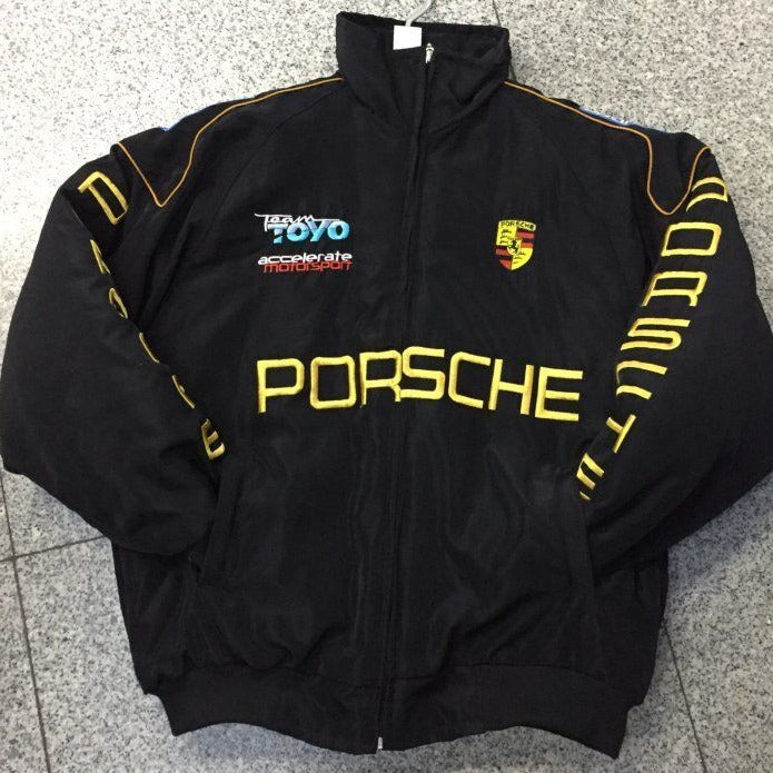 F1 Racing Jacket - Vintage Style Embroidered Outerwear Wear for Art Thou