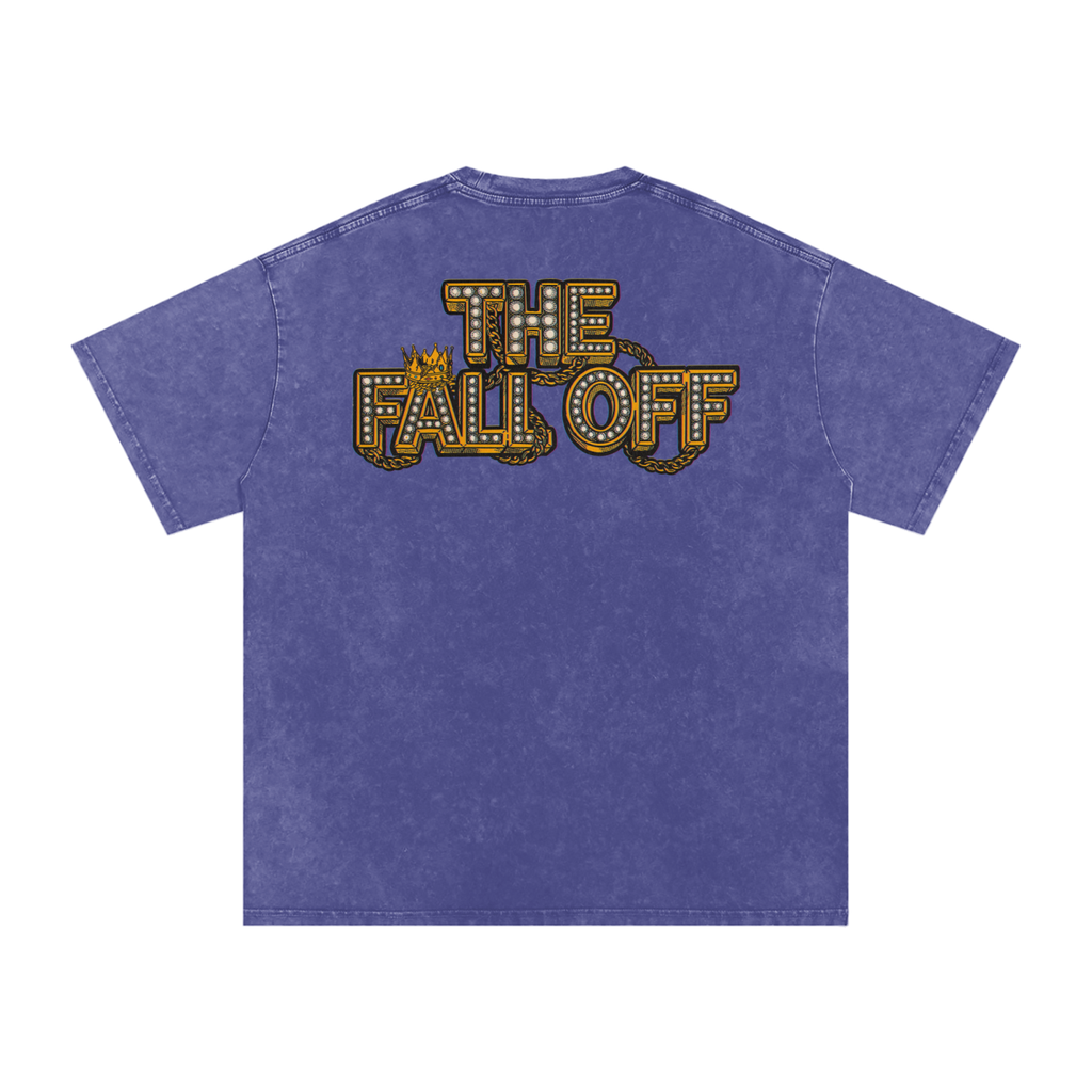 The Fall Off - Snow Washed Oversized Cotton T-Shirt Fine Art Of MK