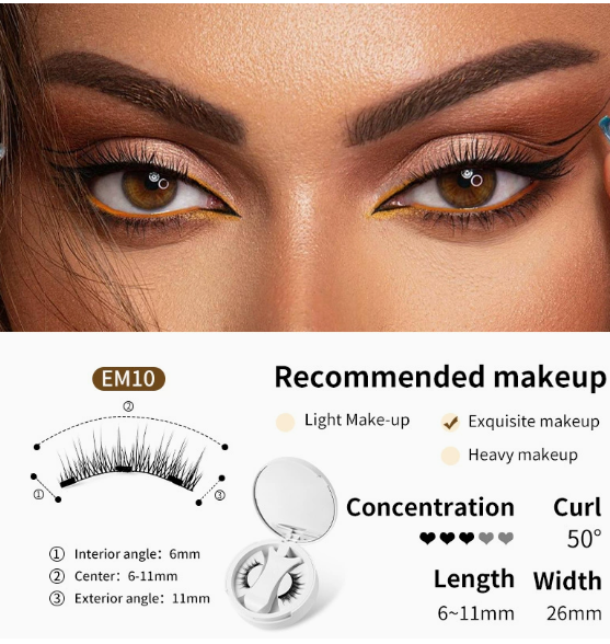 Magnetic Eyelashes Set Wear for Art Thou