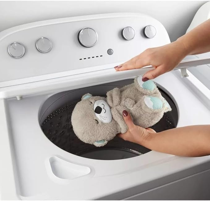 Sound Machine Soothe 'n Snuggle Otter Portable Plush Baby Toy with Sensory Details Music Lights & Rhythmic Breathing Motion Wear for Art Thou
