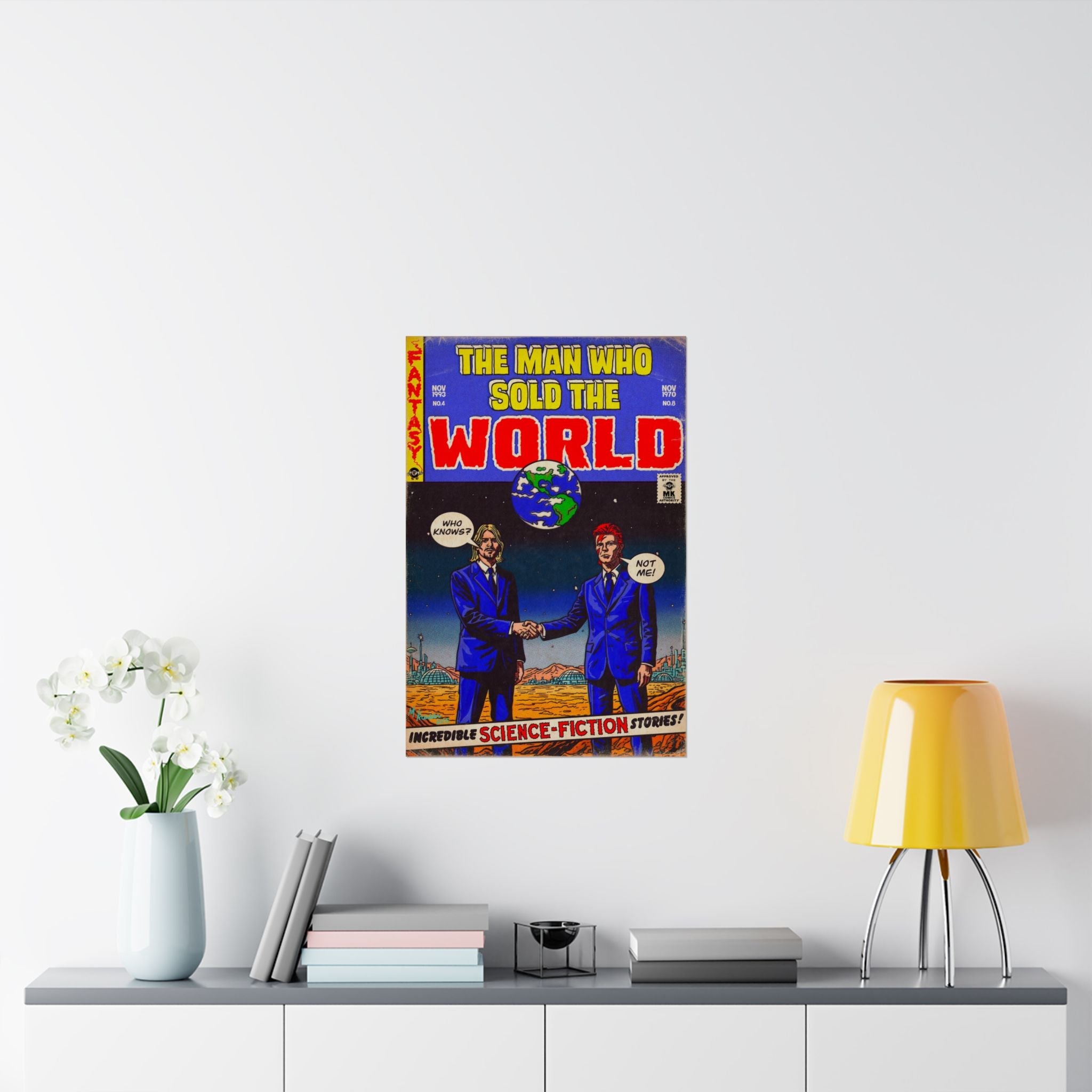 The Man Who Sold The World - Vertical Matte Posters Fine Art Of MK