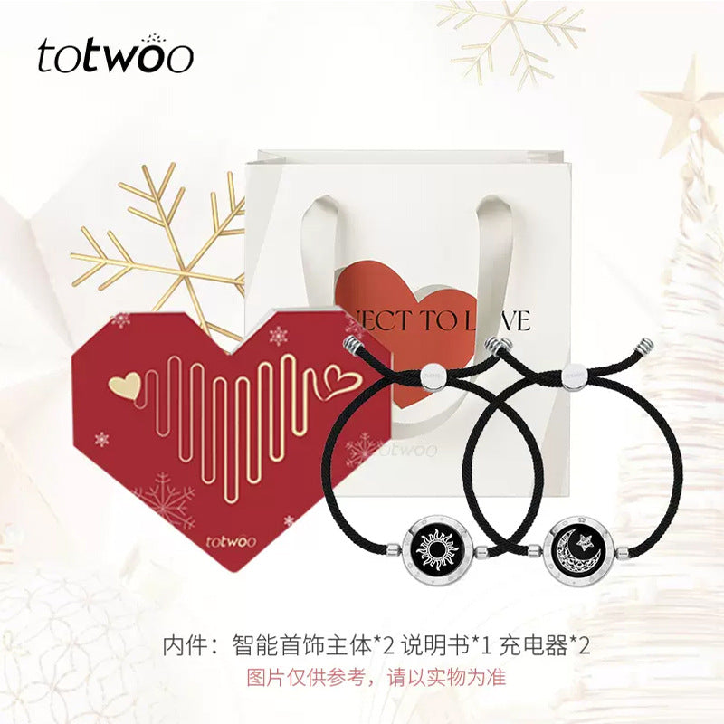 Totwoo Smart Bracelet with Flash & Vibration for Couples Wear for Art Thou