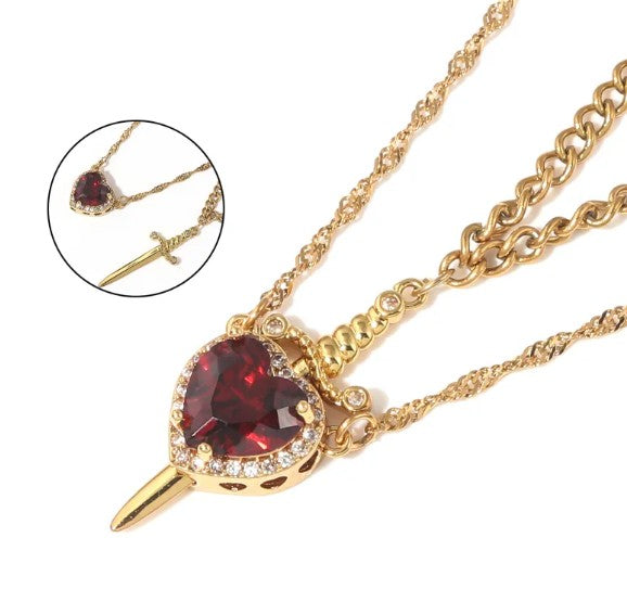 Love Dagger Necklace Wear for Art Thou