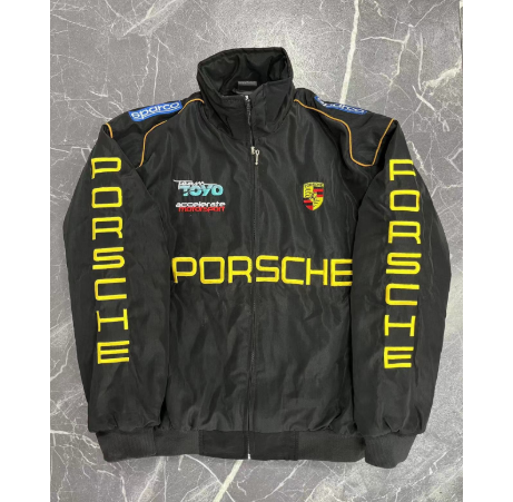 F1 Racing Jacket - Vintage Style Embroidered Outerwear Wear for Art Thou