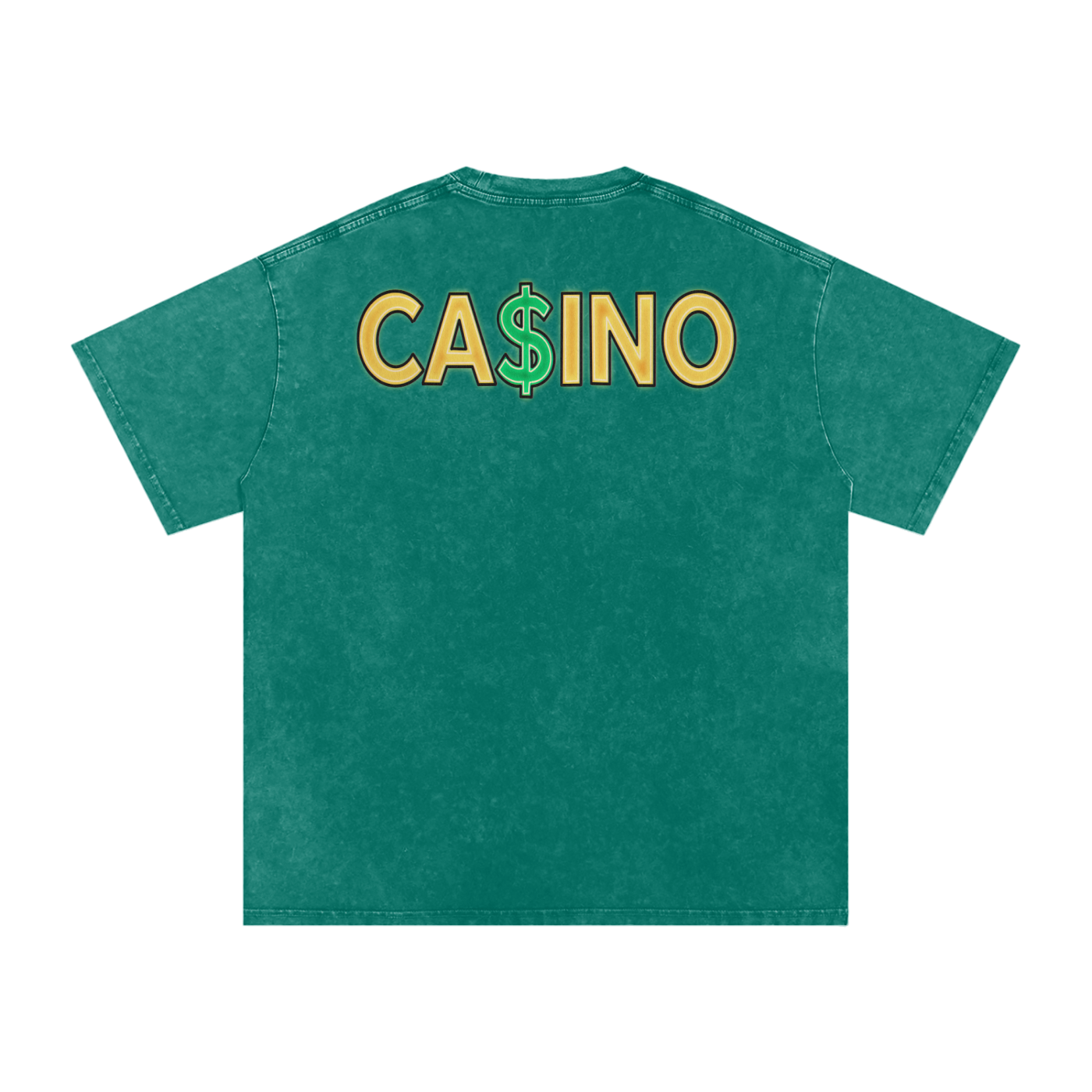 Casino - Snow Washed Oversized Cotton T-Shirt Fine Art Of MK