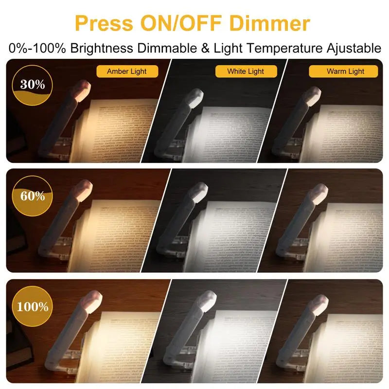 LED USB Rechargeable Book Light Reading Light Eye Protection Wear for Art Thou