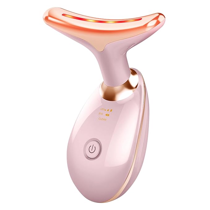 Beauty Facial Massager, 7 Color Wavy Acne Beauty Microcurrent Facial Device Skin Firming for Face Neck Beauty Device, Wear for Art Thou