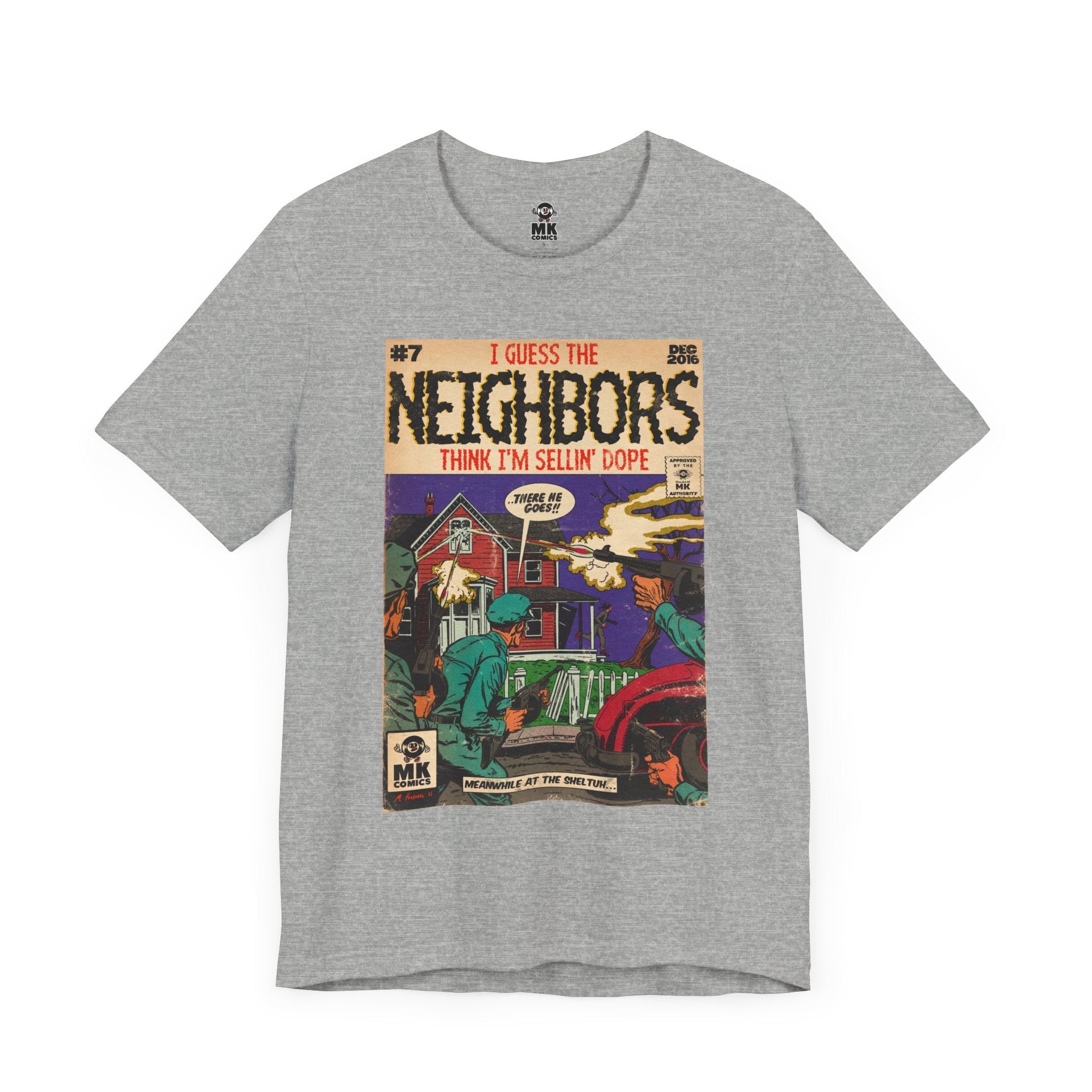 Neighbors - Unisex Jersey Short Sleeve Tee Fine Art Of MK