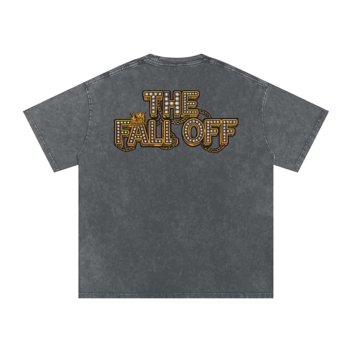The Fall Off - Snow Washed Oversized Cotton T-Shirt Fine Art Of MK