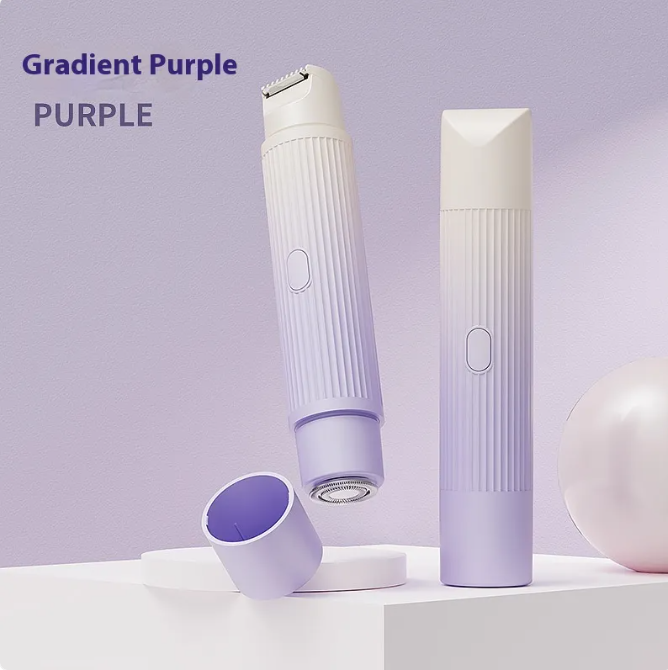 Dual-Head Electric Shaver Painless Women's Epilator Bikini Hair Removal Device Automatic Hair Trimmer Underarm Facial Lips Leg Wear for Art Thou