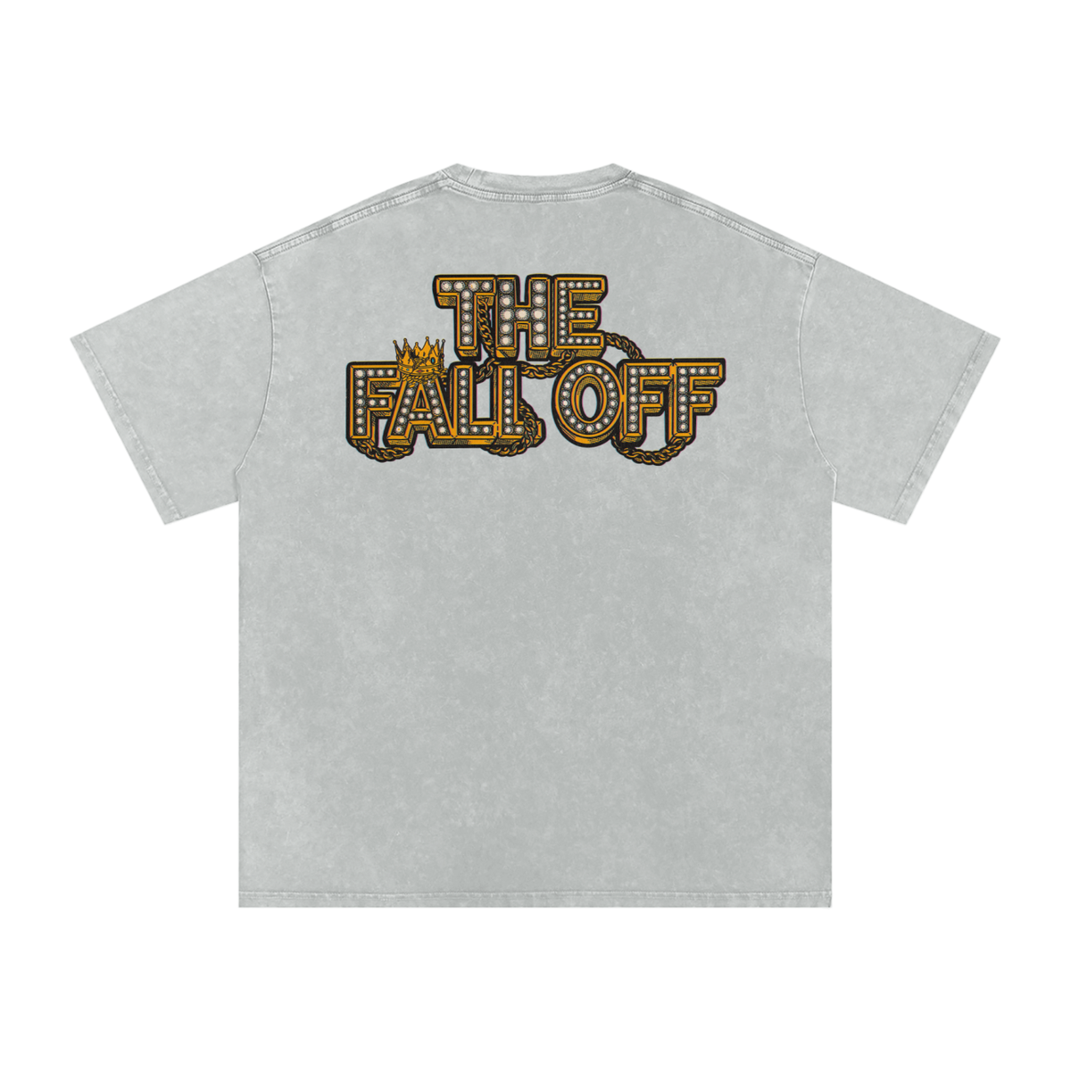 The Fall Off - Snow Washed Oversized Cotton T-Shirt Fine Art Of MK