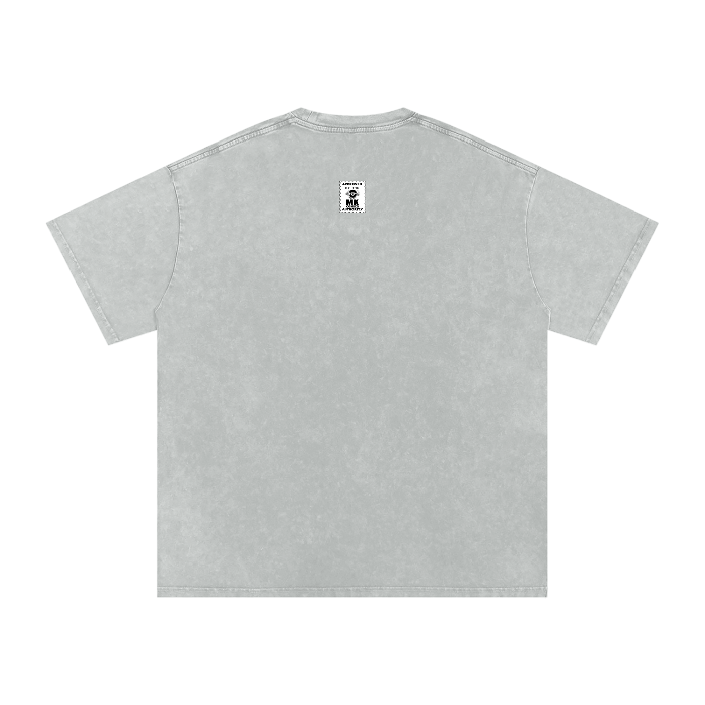 Maneater - Snow Washed Oversized Cotton T-Shirt Fine Art Of MK