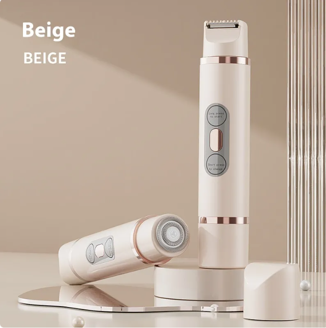 Dual-Head Electric Shaver Painless Women's Epilator Bikini Hair Removal Device Automatic Hair Trimmer Underarm Facial Lips Leg Wear for Art Thou