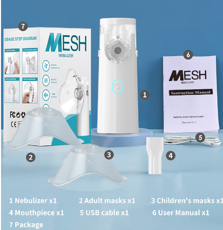 Portable Nebulizer Handheld Asthma Inhaler Device Wear for Art Thou