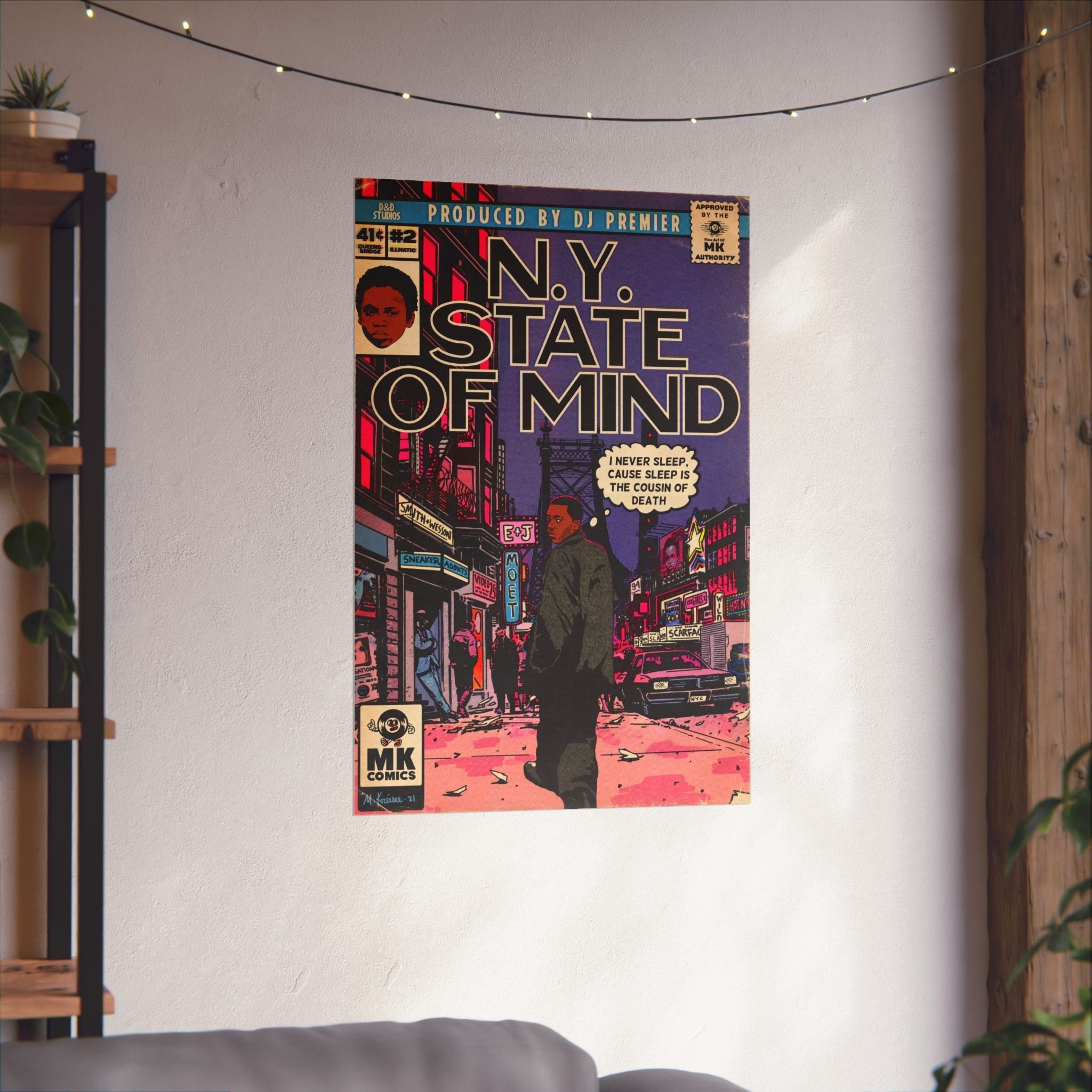 NY State Of Mind - Vertical Matte Poster Fine Art Of MK