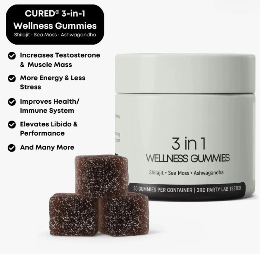 Shilajit 3-in-1 Gummies for Men Wear for Art Thou