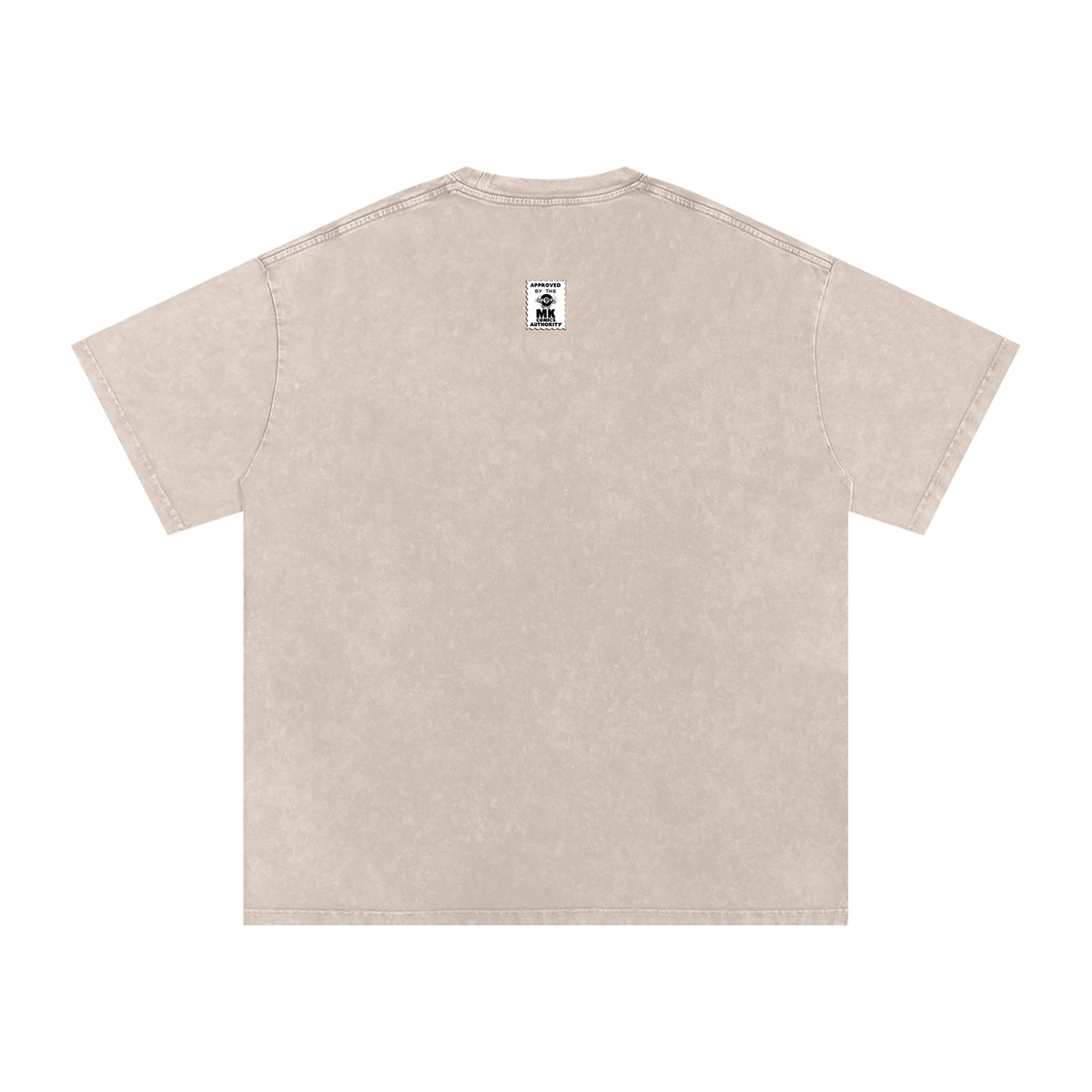 Maneater - Snow Washed Oversized Cotton T-Shirt Fine Art Of MK