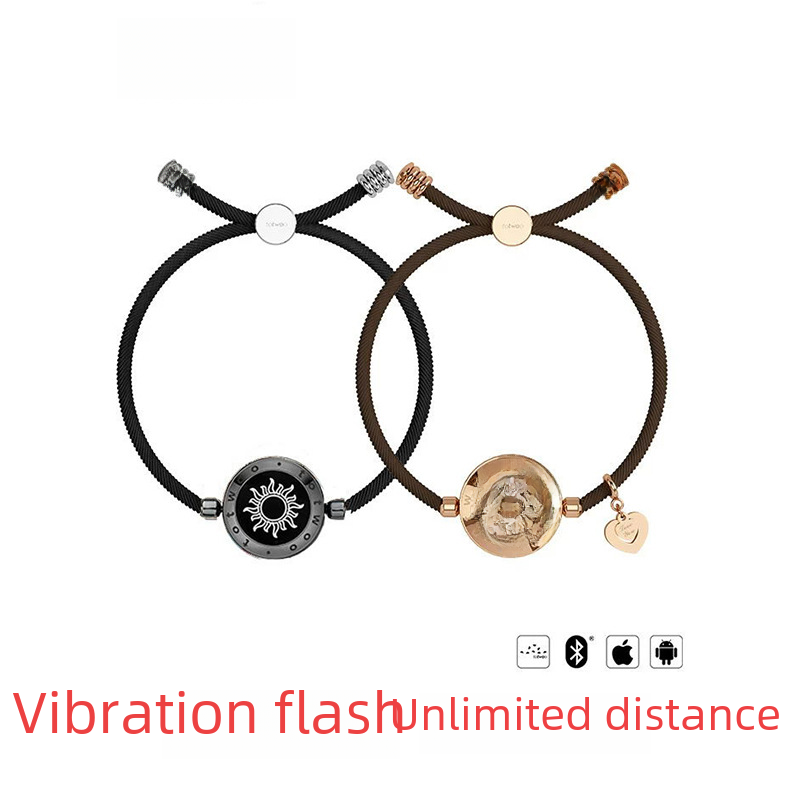 Totwoo Smart Bracelet with Flash & Vibration for Couples Wear for Art Thou