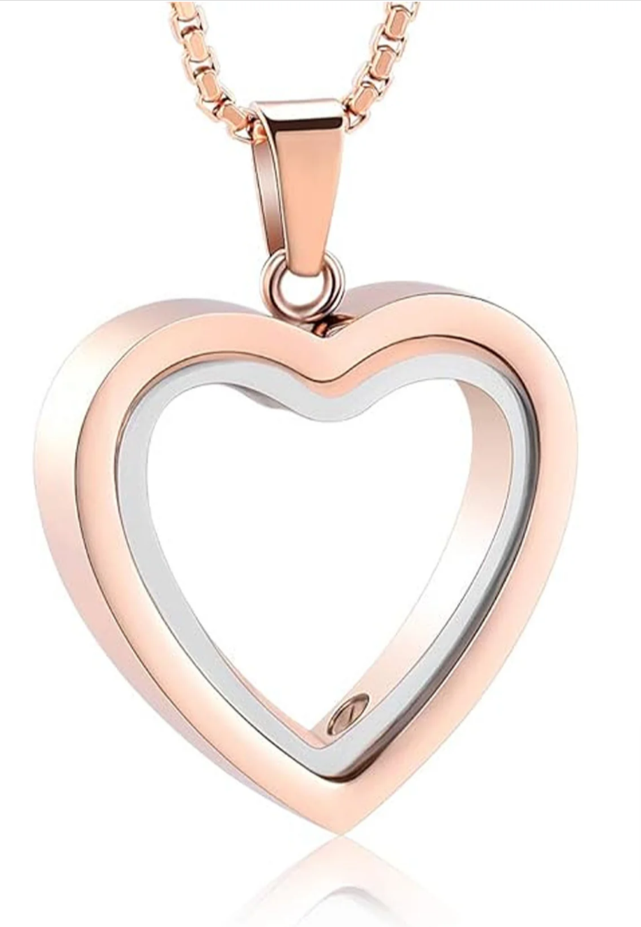 Heartfelt Remembrance: Stainless Steel Heart-Shaped Cremation Pendant Wear for Art Thou