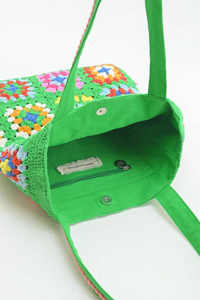 Rooted Radiance Crochet Tote Fitkitty Culture Athleisure Wear, Yoga Wear & Women's Clothing