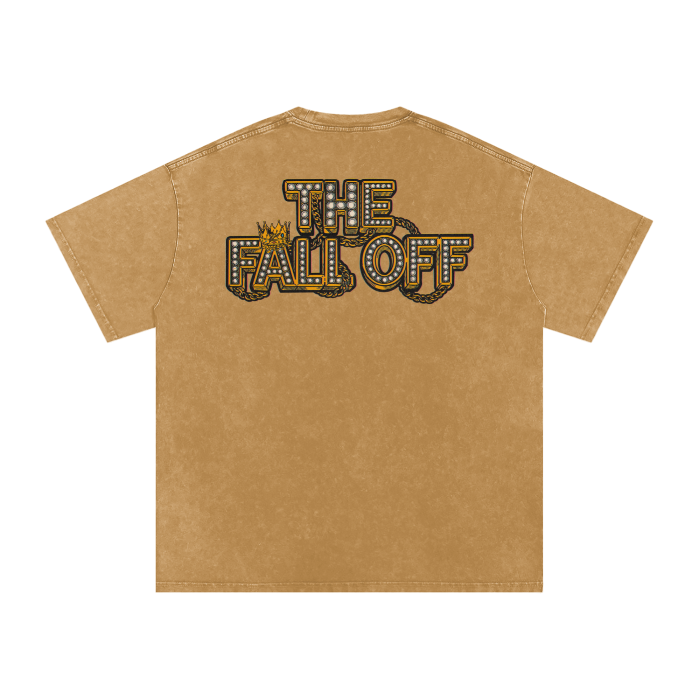 The Fall Off - Snow Washed Oversized Cotton T-Shirt Fine Art Of MK