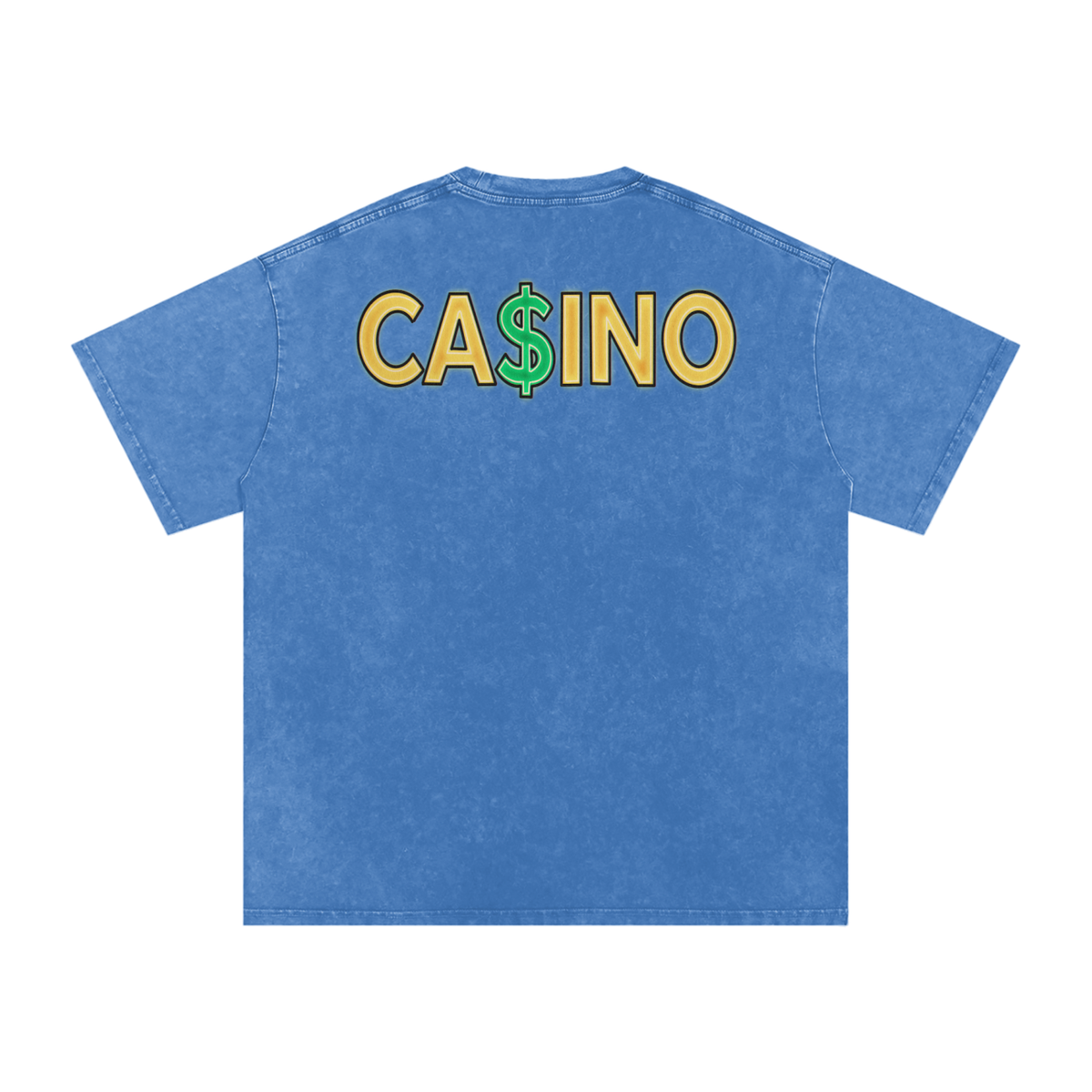 Casino - Snow Washed Oversized Cotton T-Shirt Fine Art Of MK