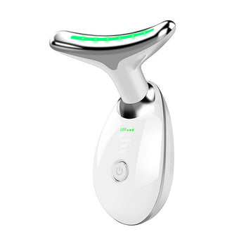 Beauty Facial Massager, 7 Color Wavy Acne Beauty Microcurrent Facial Device Skin Firming for Face Neck Beauty Device, Wear for Art Thou