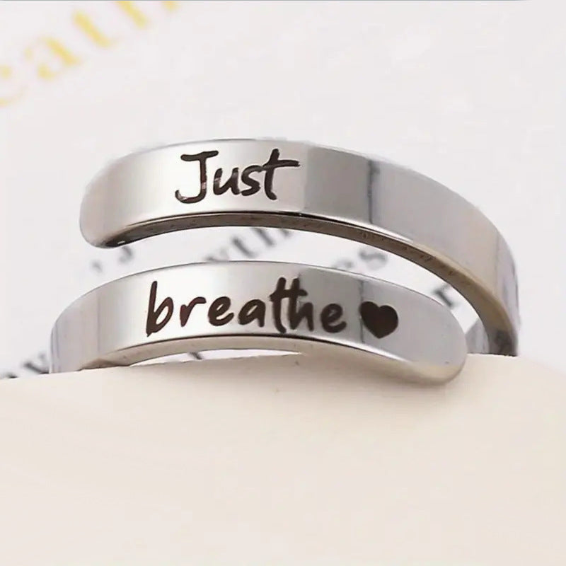 Silver Spiral Heart Ring Wear for Art Thou