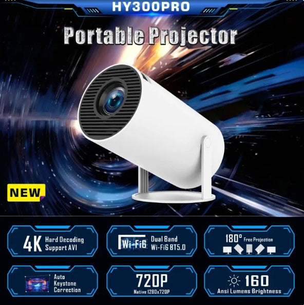 HY300 Pro Projector Home Theater Wear for Art Thou